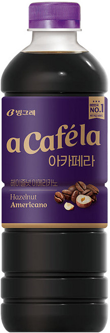 빙그레 아카페라 헤이즐넛 아메리카노, 1L, 1개