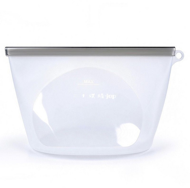 便攜封口袋防漏食品級分裝袋, 1個, RS【透明色】1000ml