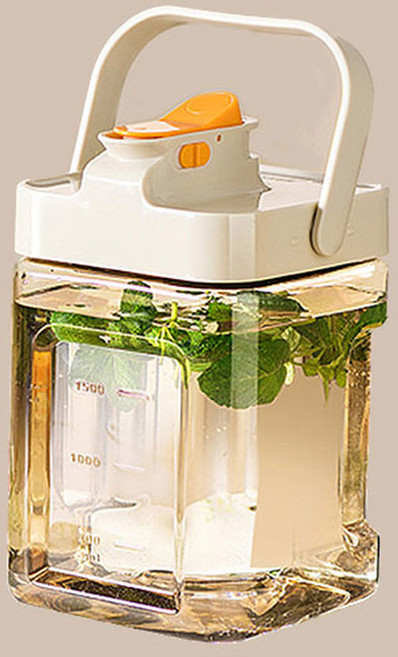 방수액 휴대 플라스틱 디펜서 새지 않는 냉수 주전자 파티 피크닉 와인 기 2 3L 3 5L, 1개