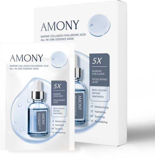 아모니 마린콜라겐 히알루론산 올인원 에센스 마스크팩 1개, 21개, 10개입
