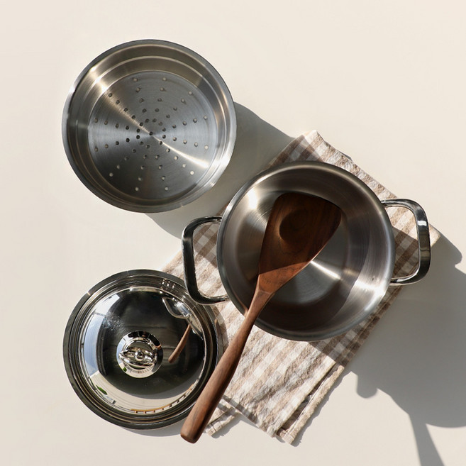 프렌들리 국산 인덕션 겸용 스텐 이유식 미니 찜기 냄비 16cm, 1개