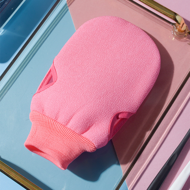 하피디코 각질 제거 때타올 때수건 때밀이 장갑 2개세트, 1개, 2개입, 핑크