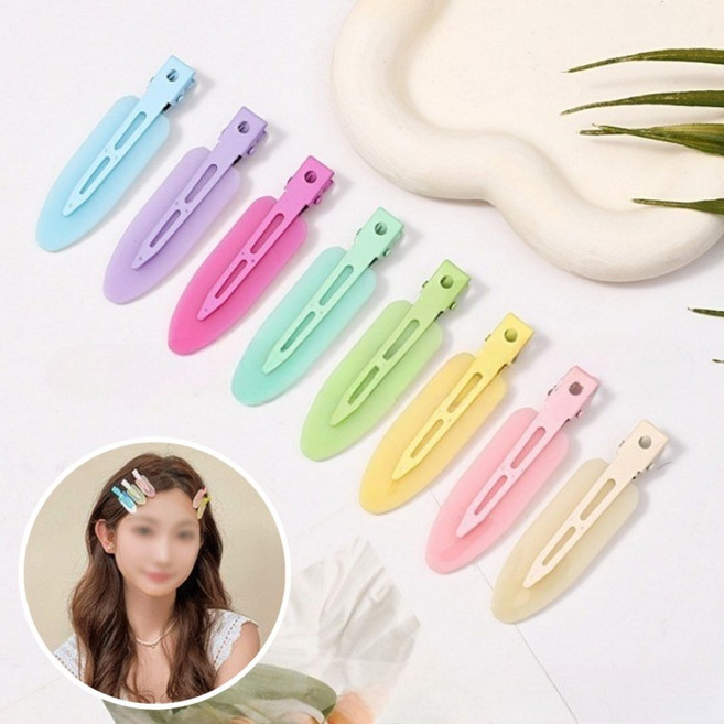 젤리 앞머리핀 2p 1세트 백스테이지핀 메이크업 고정핀 헤어 옆머리 잔머리 집게핀 미니집게핀