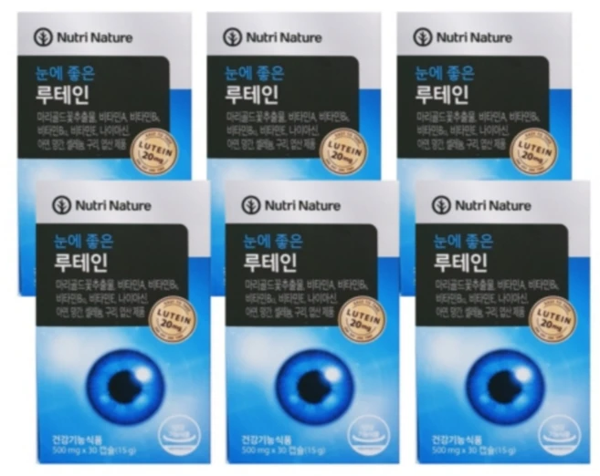 뉴트리네이처 루테인, 6개, 30정 - 쿠팡