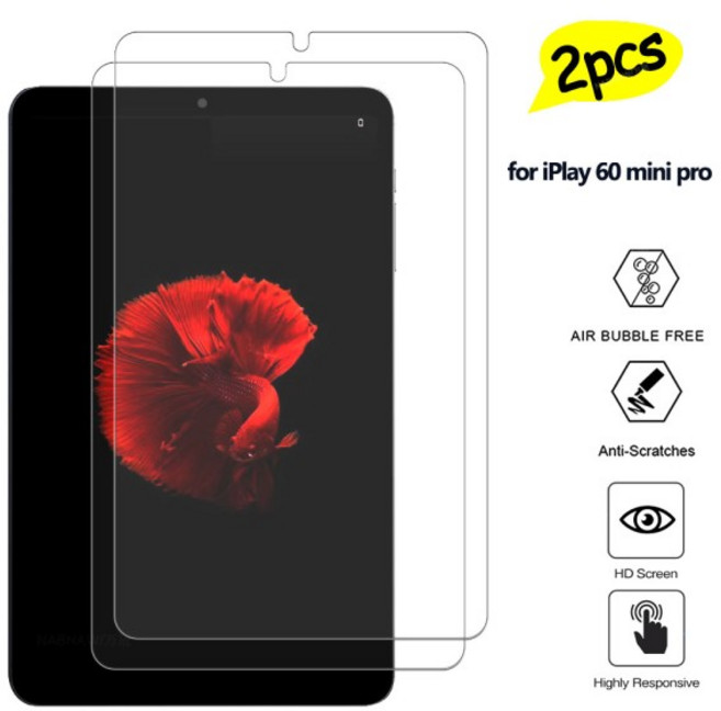 iPaly 60 미니 프로 8.4 인치 태블릿 보호 필름 용 2 조각 울트라 클리어 안티 스크래치 강화 유리, 01 2P- 60 mini pro