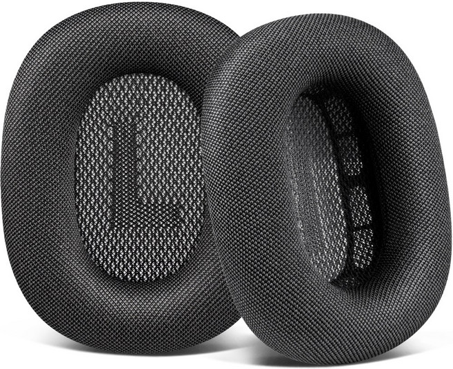 SOULWIT 교체용 이어패드-호환 모델 Airpods Max 에어팟 맥스 헤드폰 내구성 있는 메쉬 패브릭 소재 1쌍, Space Gray, Mesh Fabric, 1개