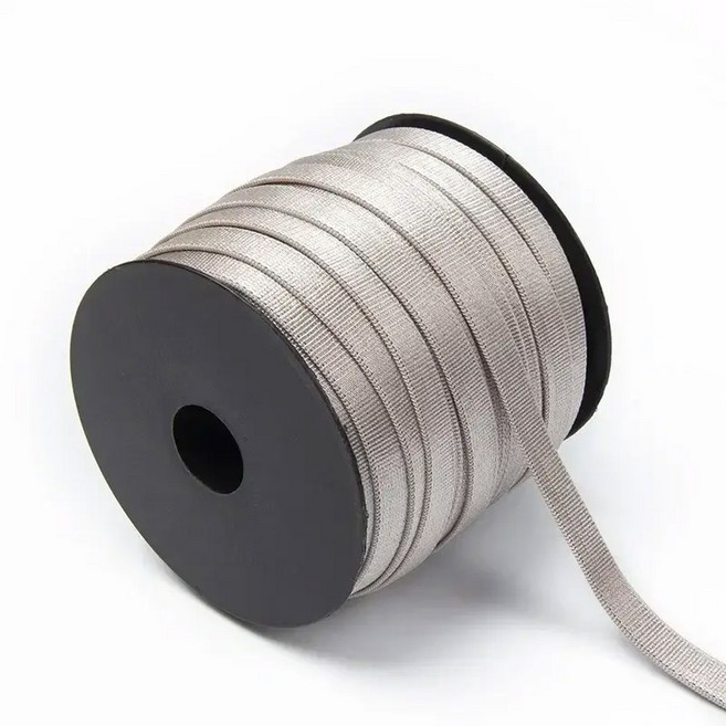 탄성5/10/20 미터 6mm 속옷 바느질 탄성 밴드 브래지어 스트랩 허리 고무 밴드 의류 신발 스트레치 테이프, 01 EB041-Gray, 01 6mm, 01 5Meters