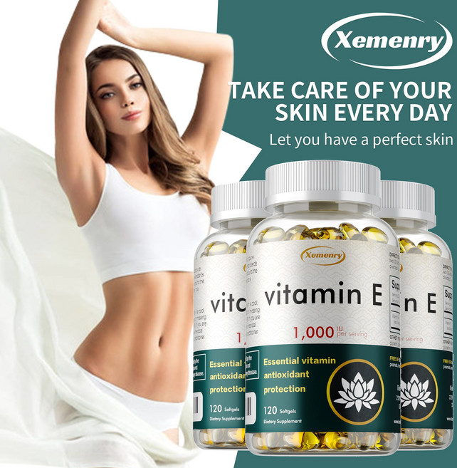 Xemenry 維他命E 1000 IU 軟膠囊 120粒, 240組