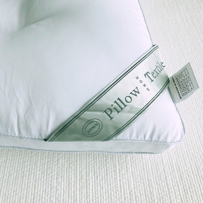 목이 편한베개 낮은 경추 베개 가벼운 마이크로 원단 거북목 일자목 베개, 1개, 화이트