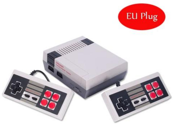 휴대용 레트로 게임기 가정용 고전 오락실 미니 비디오 게임 620 8 비트 FC Nes TV 크리스마스 선물, 1) EU Plug-620 Games