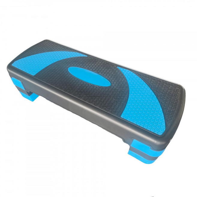 가정용 무소음 스텝박스 에어로빅 페달 피트니스 운동기구 실내 유산소 하체근력운동 저소음 홈트용 계단오르기 효과 장비 헬스장용, 78cm 발판 - 블랙 블루