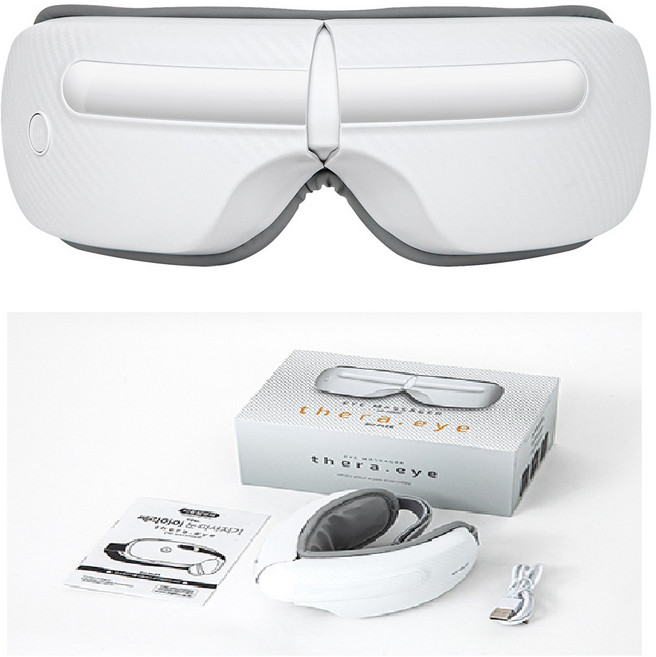 듀플렉스 쎄라아이 눈 마사지기 온열 눈안마기 DP-EM50 3단계모드 화이트, DP-EM50 화이트, 단일품목