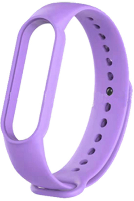 스토리링크 샤오미 Mi Band 5 6 7 스트랩 액정 보호필름, 미밴드5/6/7 실리콘 스트랩_라이트퍼플, 1개