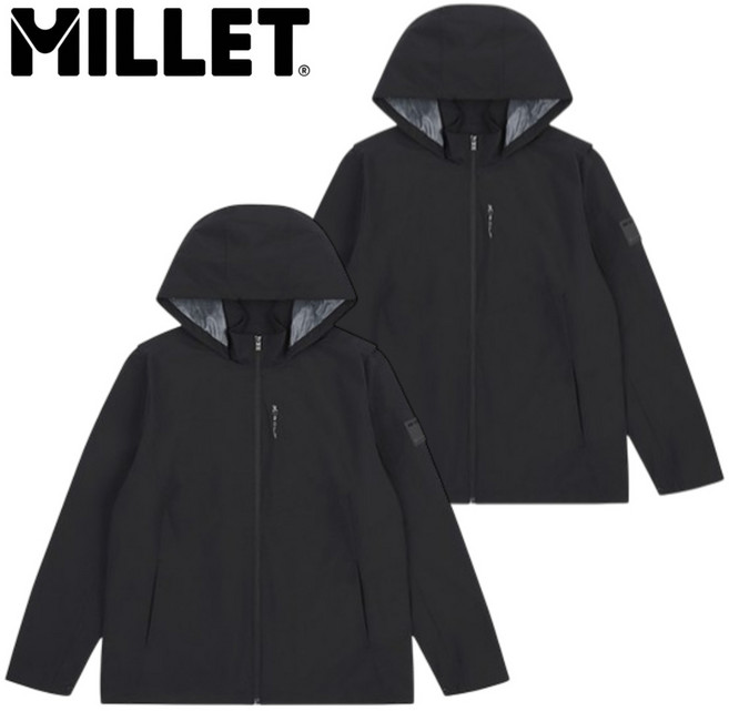 [매장발송] 밀레 남성 바람막이 자켓 점퍼 방풍 방수 후드 봄 가을 등산 트레킹 골프 낚시 캠핑 러닝 이월상품