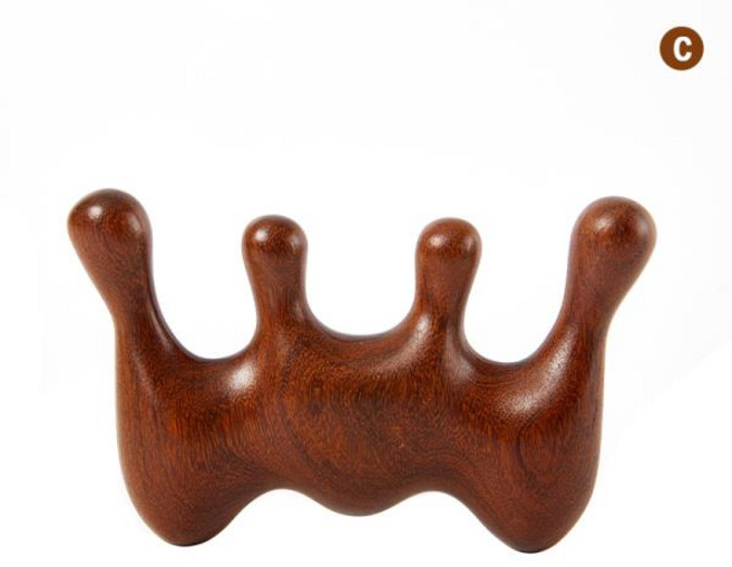 괄사 튼튼넥 림프순환마사지 도자기 괄사 천연 나무 테라피 마사지 빗 머리 얼굴 두피 구아샤 넓은 치아 과, 03 as pic, 1개