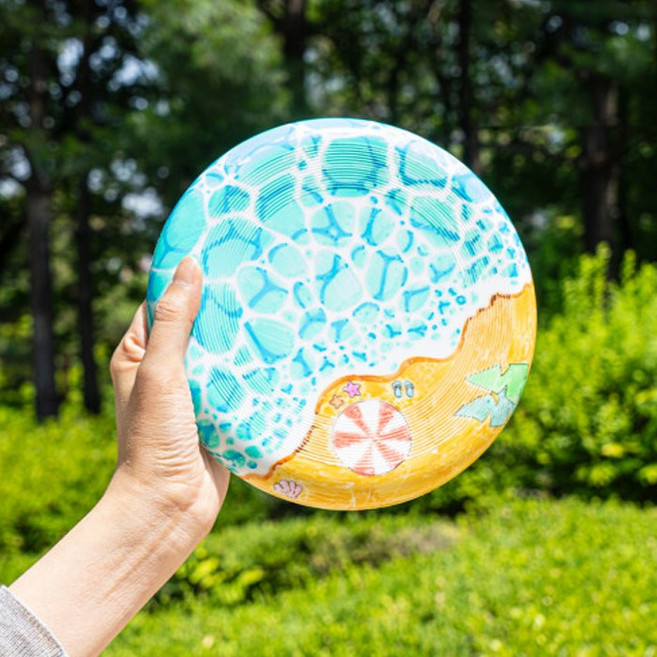 민화샵 KC인증 원반 부메랑 20CM 원반던지기 플라잉디스크, 민화 원반 부메랑 20CM