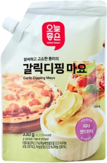 오늘좋은 갈릭디핑마요, 1개, 330g