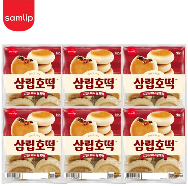 삼립 신선가득 꿀호떡 8개입, 200g, 6개