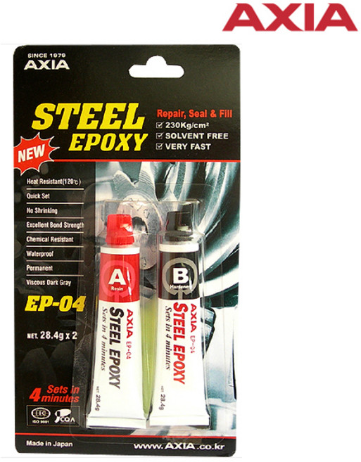 엑시아 순간 접착제 EP-4 스틸 에폭시 1박스 12개, 단품