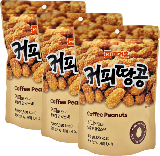 머거본 커피땅콩, 300g, 3개