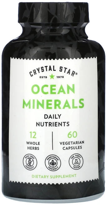 몸관리하세요 겨울입니다 Crystal Star 오션 미네랄 60 베지테리언 캡슐 특별관리진행, CrystalStar오션미네랄60베지테리언캡슐, 1개 - 쿠팡