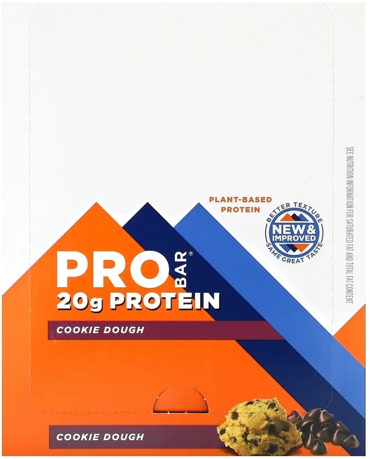 지금 곧 품절됩니다 ProBar 프로틴바 쿠키 도우 바 12개 개당 70g(2.47oz) 서둘러주시면 감사하겠습니다, 70g - 쿠팡