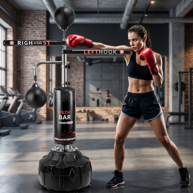 타백스 복싱샌드백 복싱공 권투 격투기 홈트연습 흡착식 스탠딩 실내운동, 타백스 모던 블랙