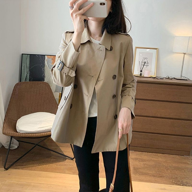 쩐쿠 여성 카라넥 캐주얼 트렌치자켓 K0156