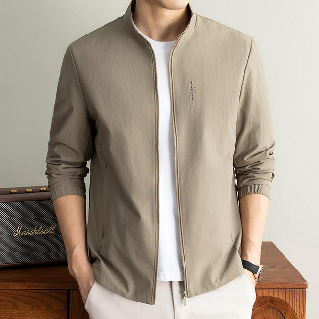 미스터먼쇼 남자 하이넥 바람막이 캐주얼 점퍼