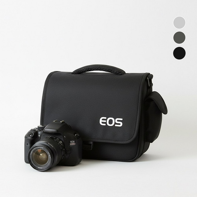 감성스터프 EOS 캐논 DSLR 기본 스트랩 카메라가방, 1개, 블랙/소