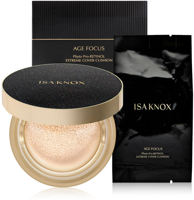 이자녹스 에이지포커스 익스트림 커버 물광 쿠션 파운데이션 23호 내추럴베이지 본품+리필