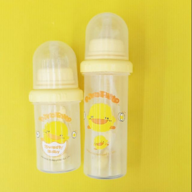 黃色小鴨 自動吸管奶瓶, 1個, 260cc