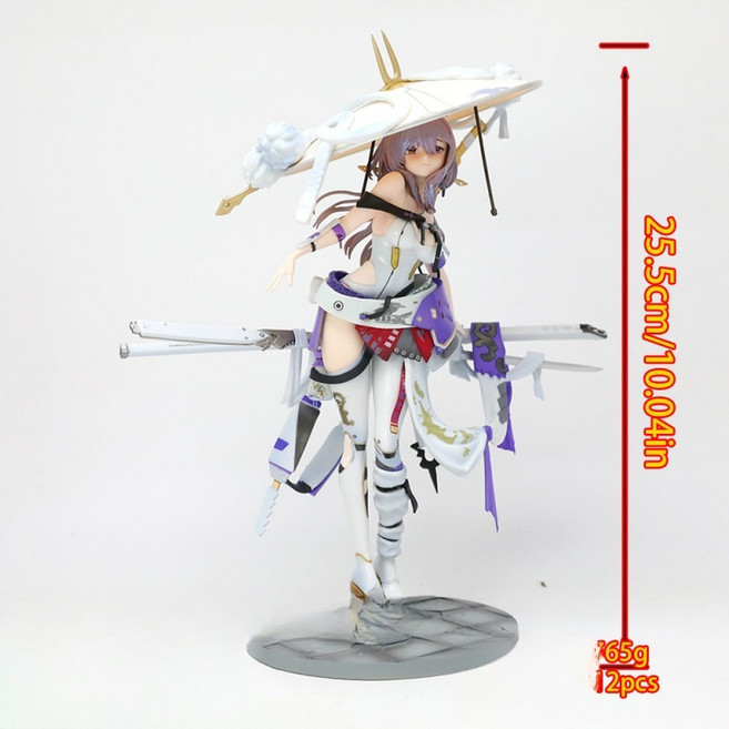 승리의 여신 니케 홍련 피규어 25cm 미소녀 게임 캐릭터 키덜트 굿즈 홍련 1/7, 1개