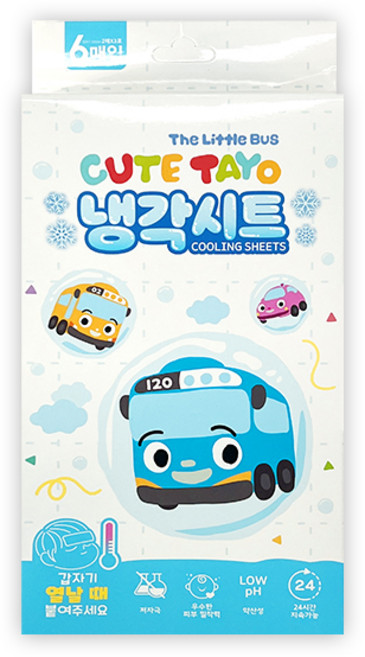 NEW 타요 열냉각시트 6매입 / 열패치 쿨패치 해열시트, 4세트, 6개입
