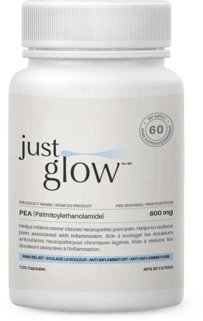 저스트글로우 PEA 팔미토일에탄올아마이드 600mg, 1개, 120정 - 쿠팡