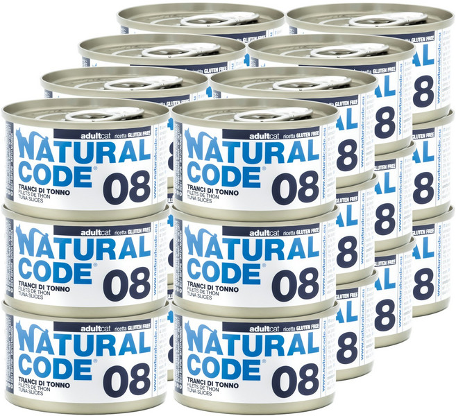 내추럴코드 이탈리아 고양이캔 16가지 맛, 24개, 85g, 08 참치 슬라이스
