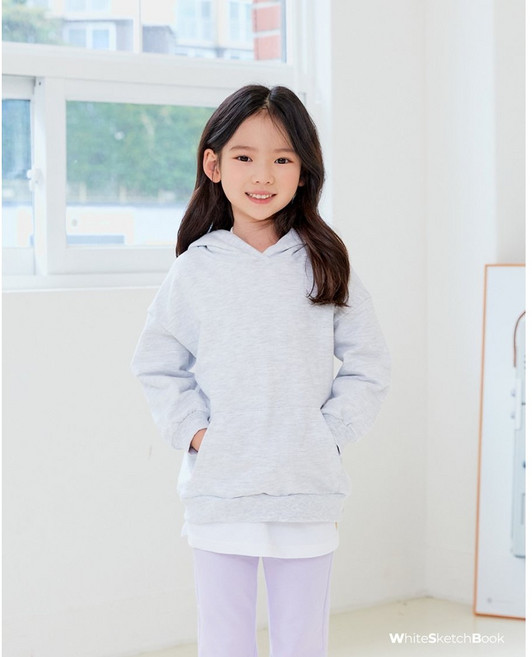 화이트스케치북 키즈 베이직 후드 티셔츠 (11호)