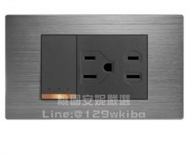 JYE中一 摩登灰1開關1接地插座蓋板組_JY-N4127-MRG 原廠出貨 拆封無法退貨, 1個