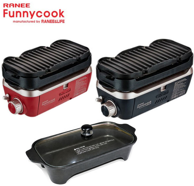 라니 퍼니쿡 가스그릴 RFG-3000 캠핑용그릴[색상랜덤배송], 1세트