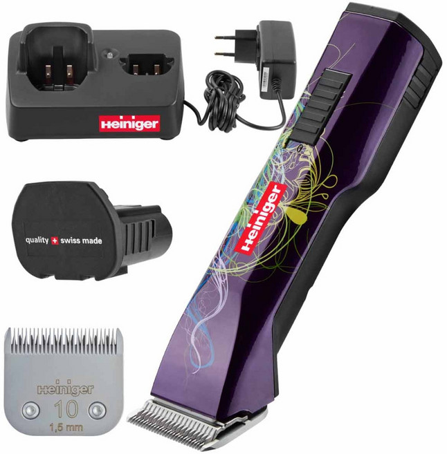 하인이거 사파이어 퍼플 무선 트티머 애완동물 반려동물 이발기, 1개