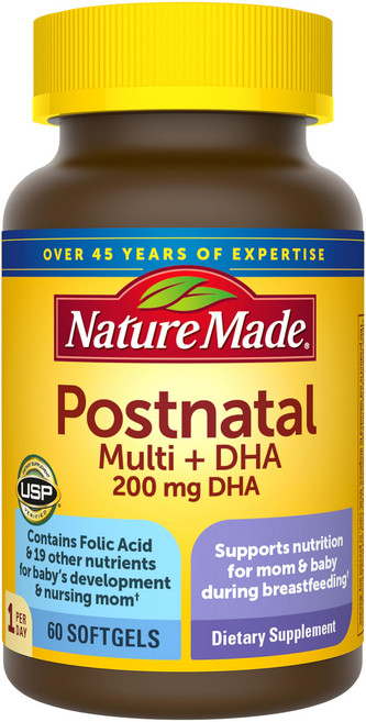 네이처메이드 산후종합비타민 DHA 200mg 여성 철분 비타민D 60정, 1개