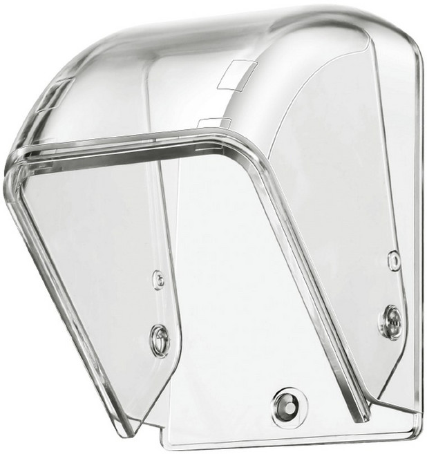 무선 초인종 커버 방수 통화 투명 도어 벨 버튼 보호기 방진 링 레인, 01 White