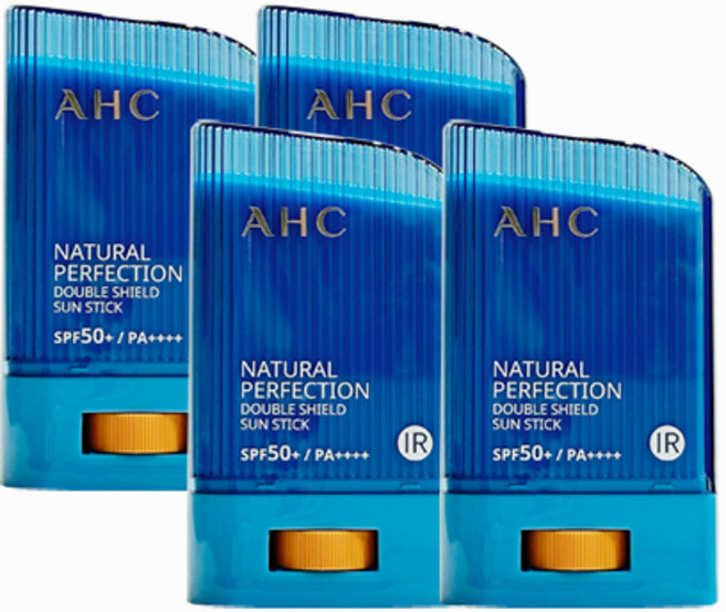 AHC 내추럴 퍼펙션 더블 쉴드 선스틱 SPF50+/PA++++ 22g, 4개