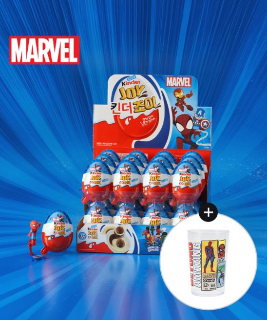 FERRERO 페레로 킨더조이 어벤져스 T-1 24개입+마블점보컵증정 244796, FERRERO 본품