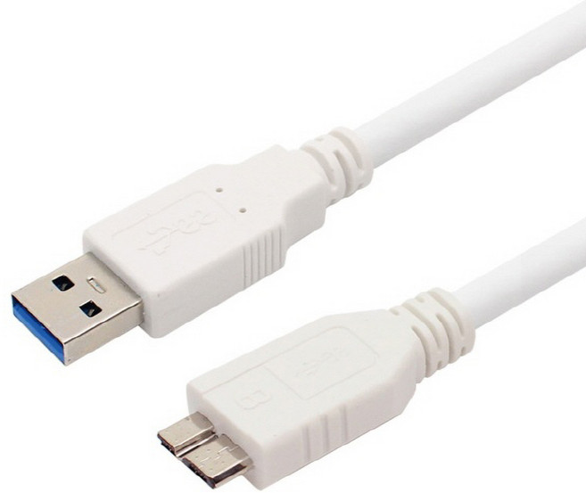 MBF USB3.0 AM-MICROB 0.3M 케이블 WH MBF-UM303, 1개