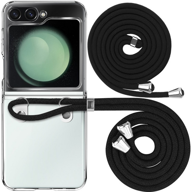 더조은셀러 갤럭시Z 플립 호환 목걸이 케이스 스트랩 줄 2EA