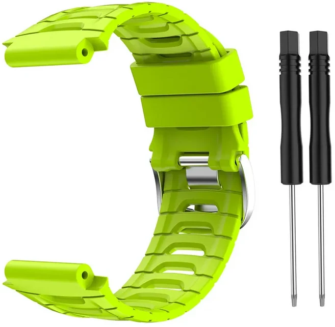 Garmin Forerunner 920XT 교체 용 손목 밴드 액세서리 스포츠 시계 시계줄 + 도구 실리콘, 03 green, 01 For Forerunner 920XT