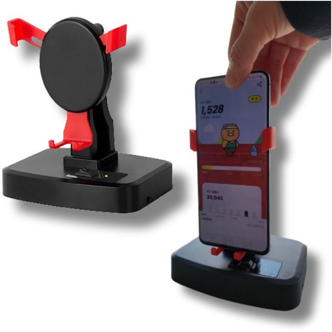 필요회복 오토워킹 핸드폰 무선 만보기 기계 자동 걷기, 1개, 싱글(1대 장착)