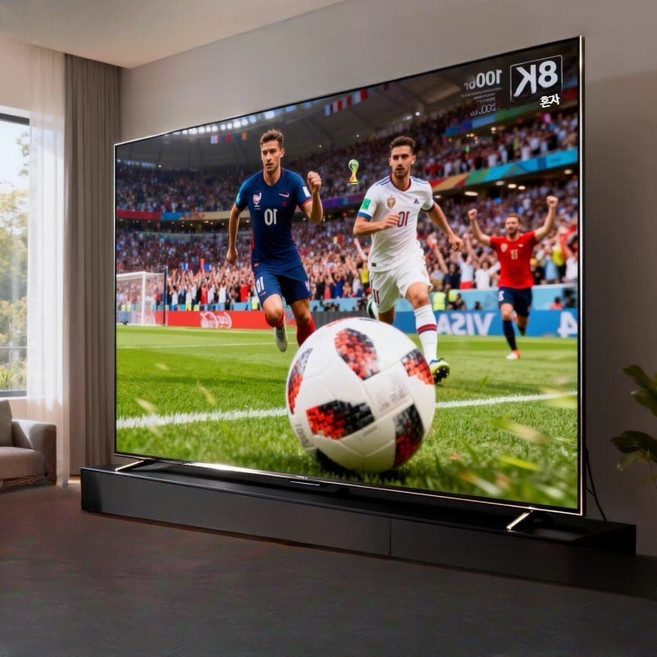 초대형 LCD TV 100인치 8K 스탠드형 텔레비전 가정용, 고객직접설치, 거치대형, 방폭형 8K