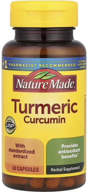 Nature Made 울금 커큐민 캡슐 60개, 1개, 60정 - 쿠팡